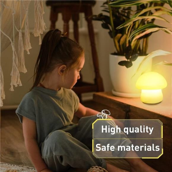 Mushroom Lamp, Rechargeable Mushroom Night Light, Multi-Color LED Mushroom - Picture 4 of 6